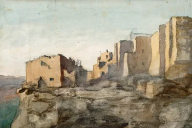 Moqui-Dorf-Klippenwohnungen, Arizona, 1869-71